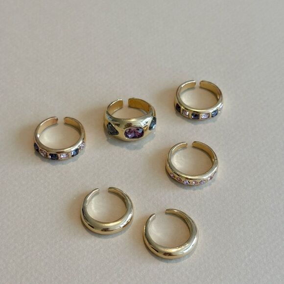 Gemstone Ring Set #1518 - Picture 5 of 6